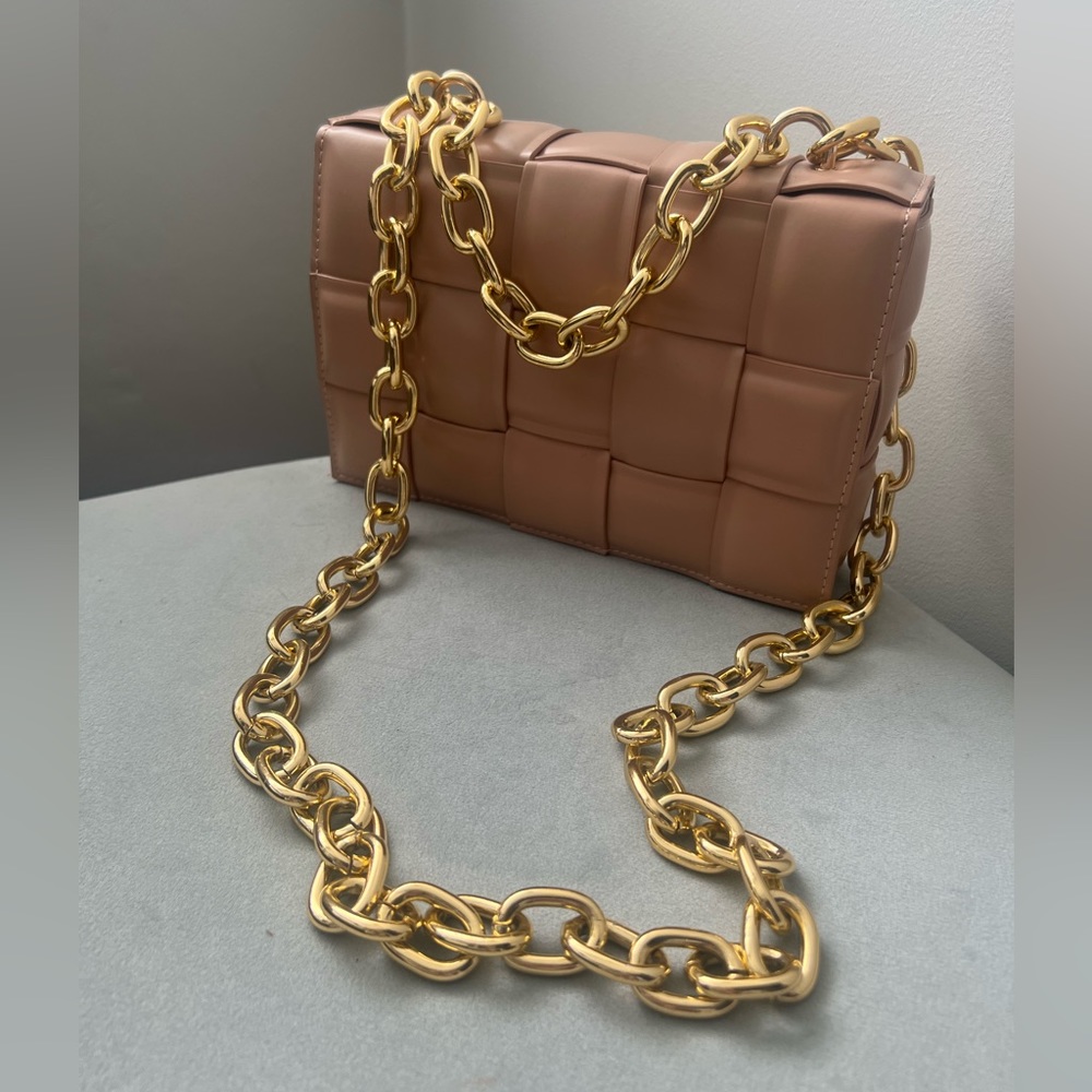 NWT Urban Expressions Gold Chain Bag